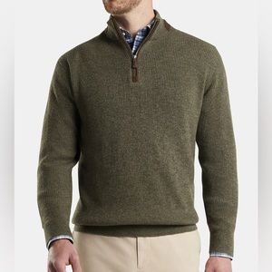 Peter Millar Crown Crafted Cashmere/Merino Blend 1/4-Zip Sweater Men’s XXL EUC